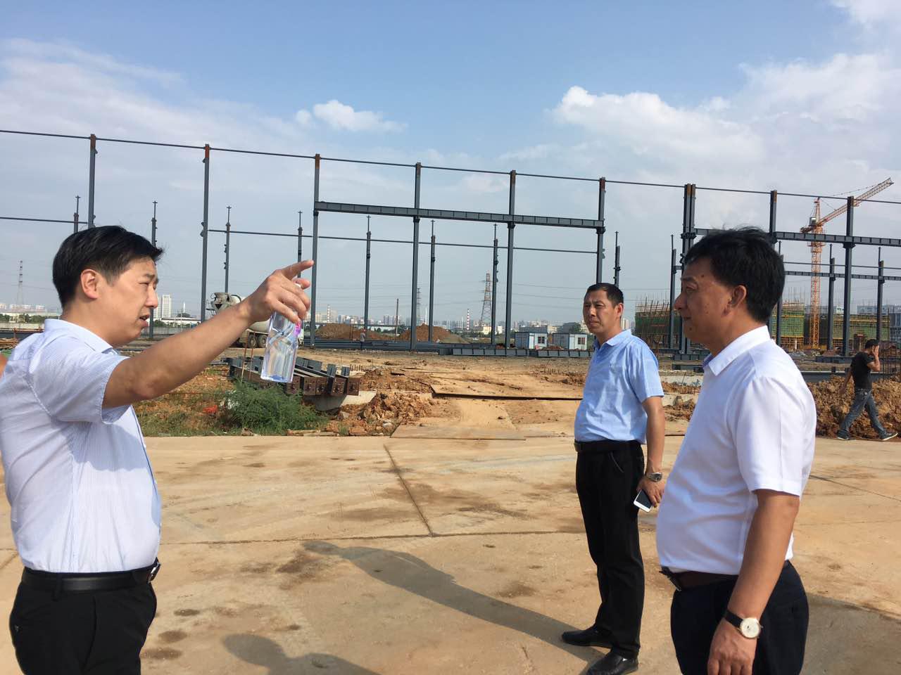 湖北省黄石市市长等领导莅临大冶汉龙汽车二期工程